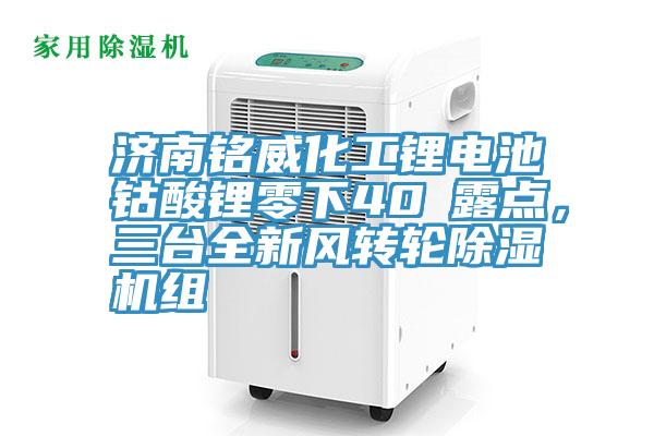 濟南銘威化工鋰電池鈷酸鋰零下40℃露點，三臺全新風轉(zhuǎn)輪除濕機組